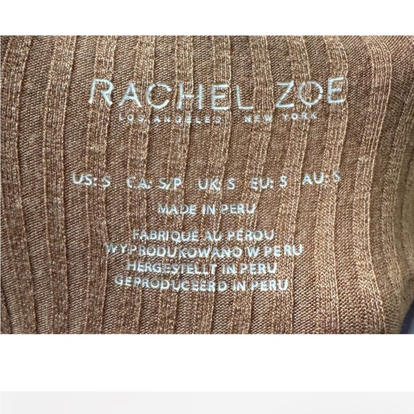 Rachel Zoe Mustard/Tan Mock Turtleneck - Picture 3 of 3